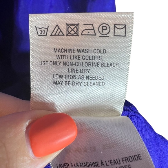 Moulinette Soeurs Anthropologie Carina Open Shoulder Blue Dress, Small - Picture 10 of 14